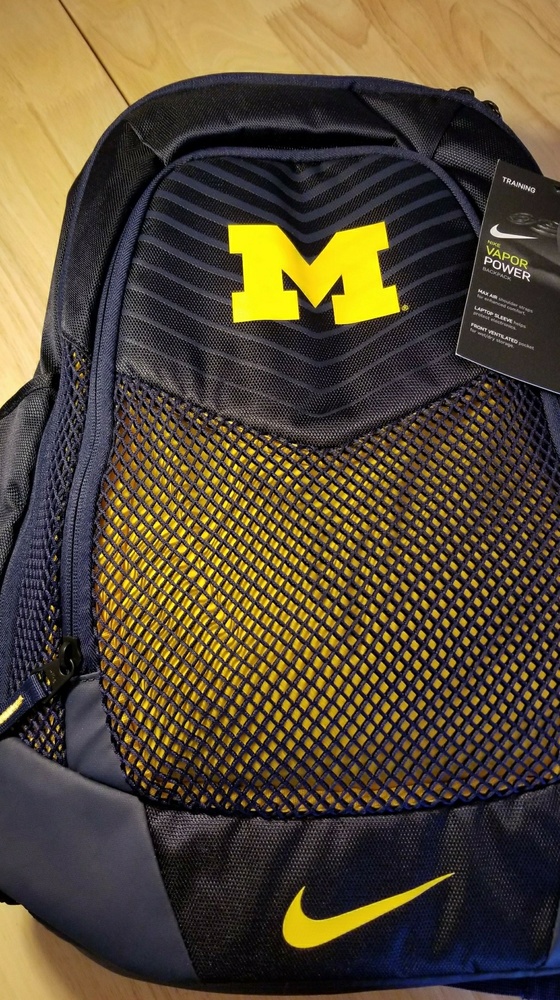 U. Of Michigan Nike Vapor Max Air back pack